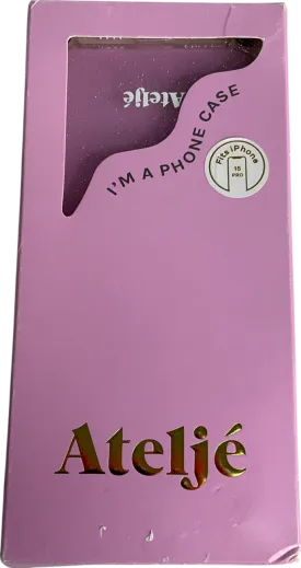 atelje Metallic Clear Glitter Iphone 15 Max Case One Size