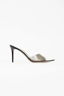 Black Patent Elle Heeled Sandal