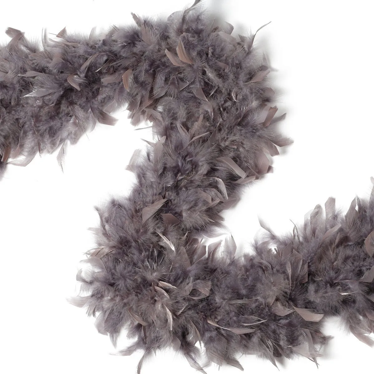 Chandelle Feather Boa - Heavyweight  - Dark Gray