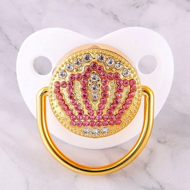 Crown Rhinestones Pacifier