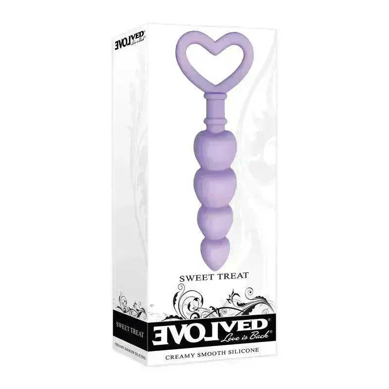 Evolved Sweet Treat -  11.5 cm Beaded Butt Plug with Handle