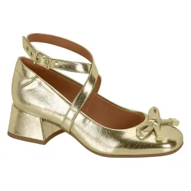 Gold Block Heels