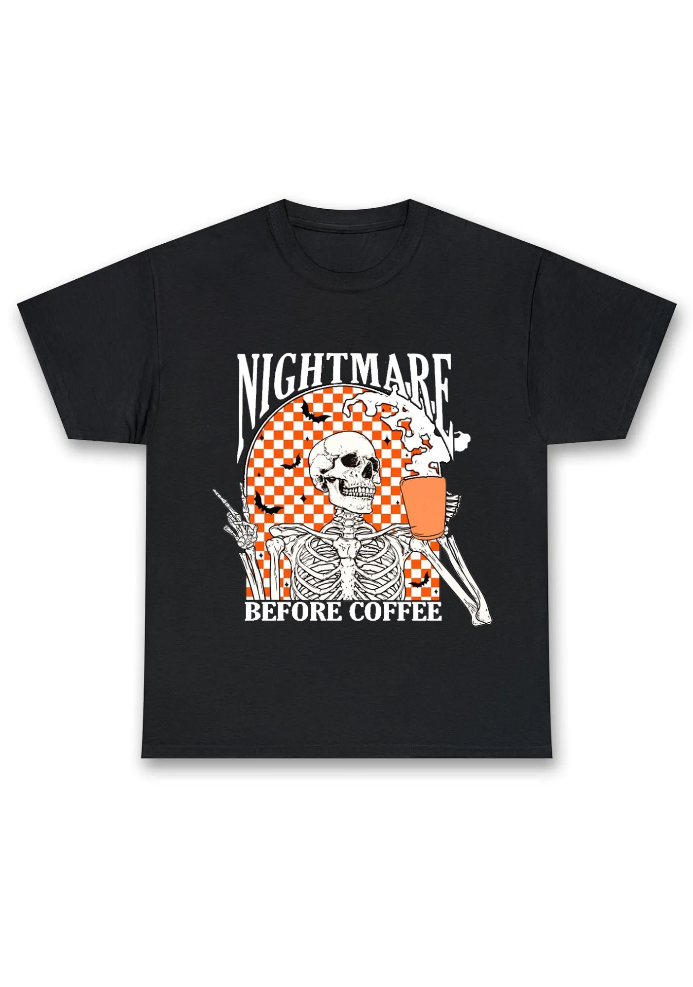 Halloween Nightmare Before Coffee Chunky Shirt