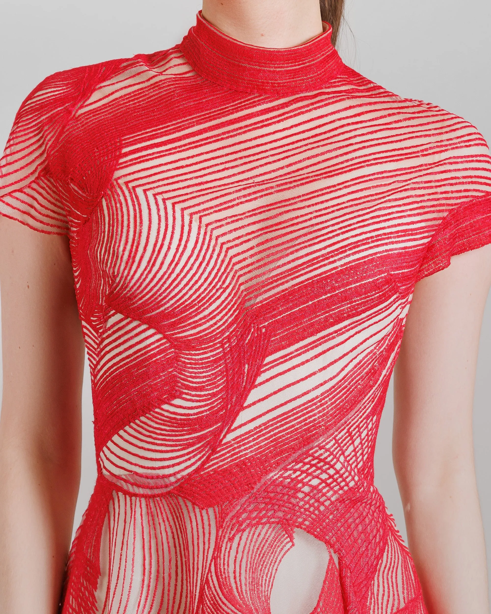 High-Neckline Dress