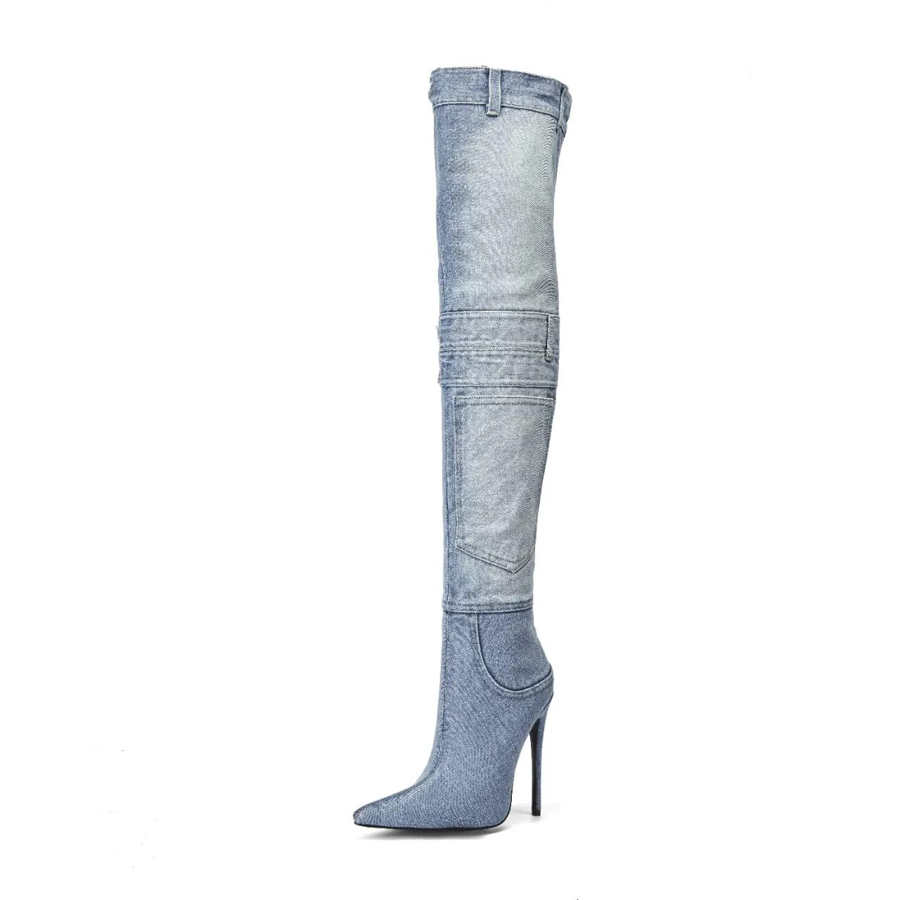 Jackson High Denim Heels