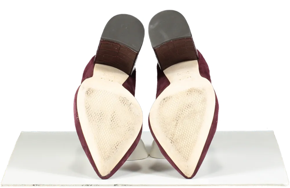 J.Mclaughlin Purple Beatrice Suede Heels UK 7 EU 40 👠