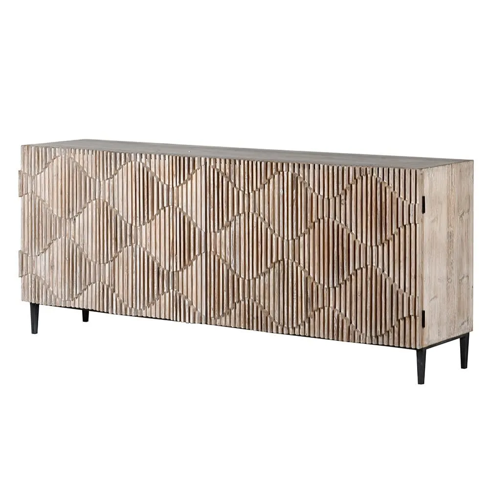 Making Waves Wooden Sideboard