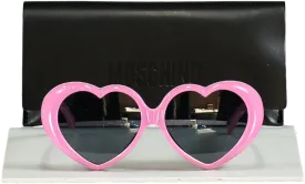 Moschino Pink Heart Shaped logo Arm Sunglasses