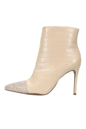 Ruby Boot Nude Croc Diamante