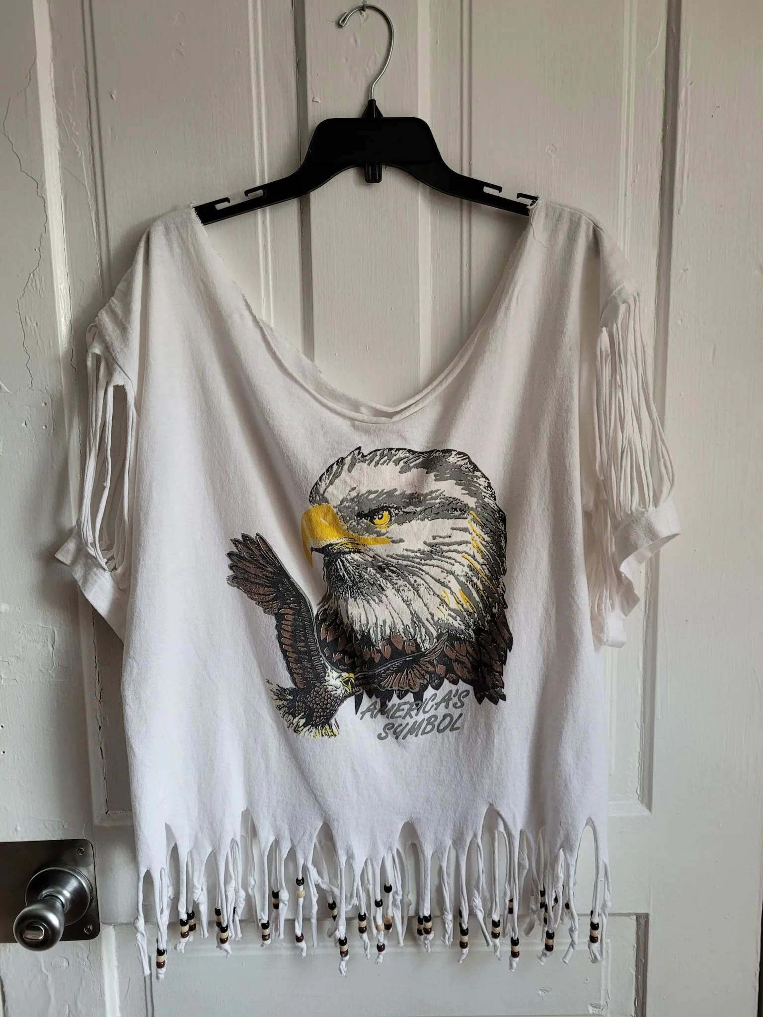 Vintage Shredded Bald Eagle Tshirt