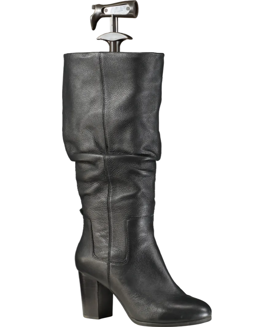 vionic Black Block Heel Knee High Boots UK 6 EU 39 👠