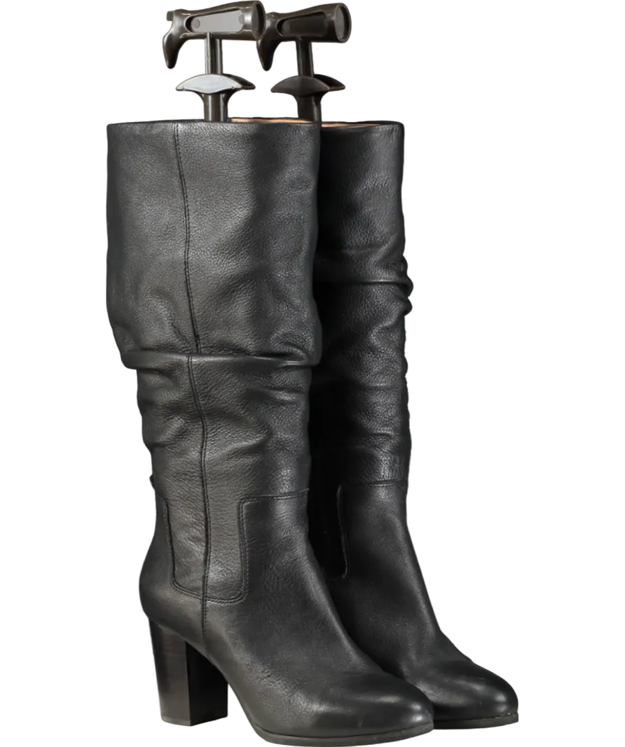 vionic Black Block Heel Knee High Boots UK 6 EU 39 👠