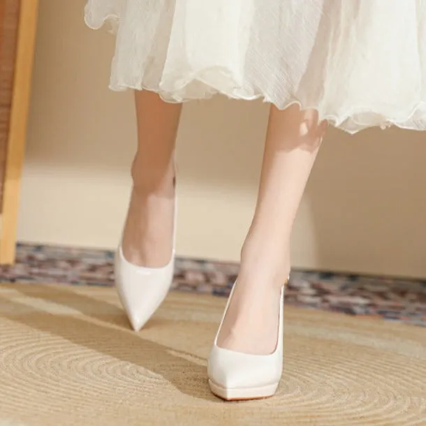 Womens Slingback Pointed Toe Pump High Heels